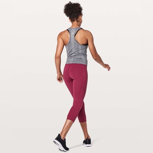 Lululemon Lululemon Speed Up Crop *21" Cropped Leggings Tights Size 6 Ruby Wine - Picture 12 of 14